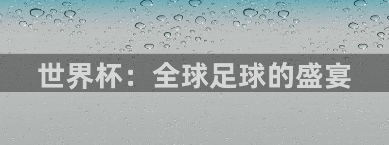 2026年男足世界杯：世界杯：全球足球的盛宴